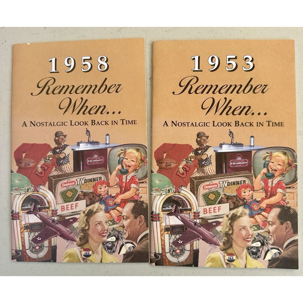 1953 And 1958 Remember When ... A Nostalgic Look Back In Time Kardlet